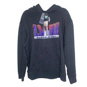 NWT $79 NFL Fanatics Super Bowl LVIII 58 Hoodie Sweatshirt XL Team Apparel Charc